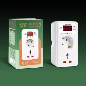 دو راهی محافظ برق ارت دار 2 خانه دیجیتال مدل MD611